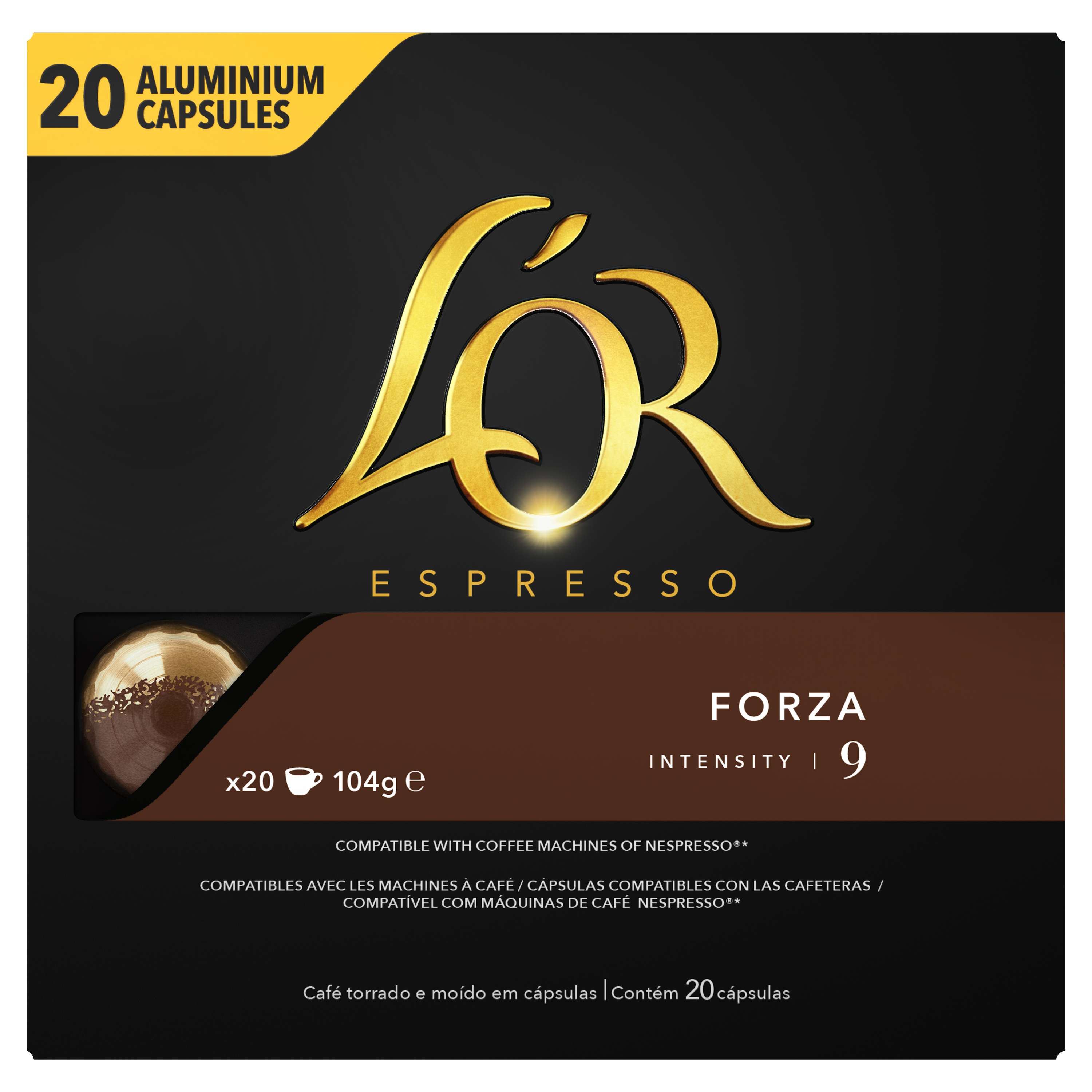 L'OR Espresso Forza x20 capsules